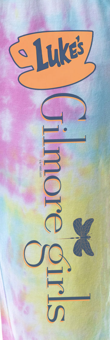Gilmore Girls Womens' Luke's Diner Logo Tie-Dye Sleep Jogger Pajama Pants