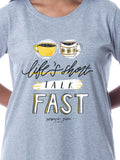 Gilmore Girls Womens' Coffee Life's Short Nightgown Sleep Pajama Shirt