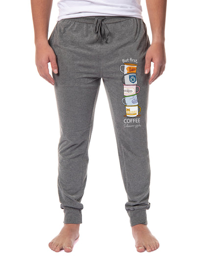 Gilmore Girls Pajama Pants Men's Luke's Diner Coffee First Loungewear Jogger Pajama Pants