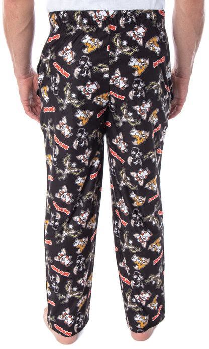 The Gremlins Men's Gizmo Stripe Daffy Mogwai Sleep Lounge Pajama Pants (SM)