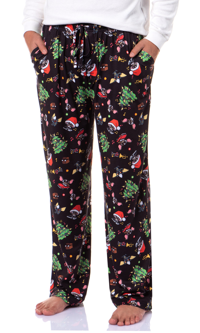 Gremlins Men's Christmas Chibi Style Gizmo Sleep Tossed Print Pajama Pants