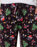 Gremlins Men's Christmas Chibi Style Gizmo Sleep Tossed Print Pajama Pants