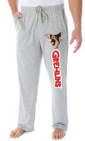 Gremlins Men's Gizmo And Classic Movie Script Logo Loungewear Sleep Bottoms Pajama Pants