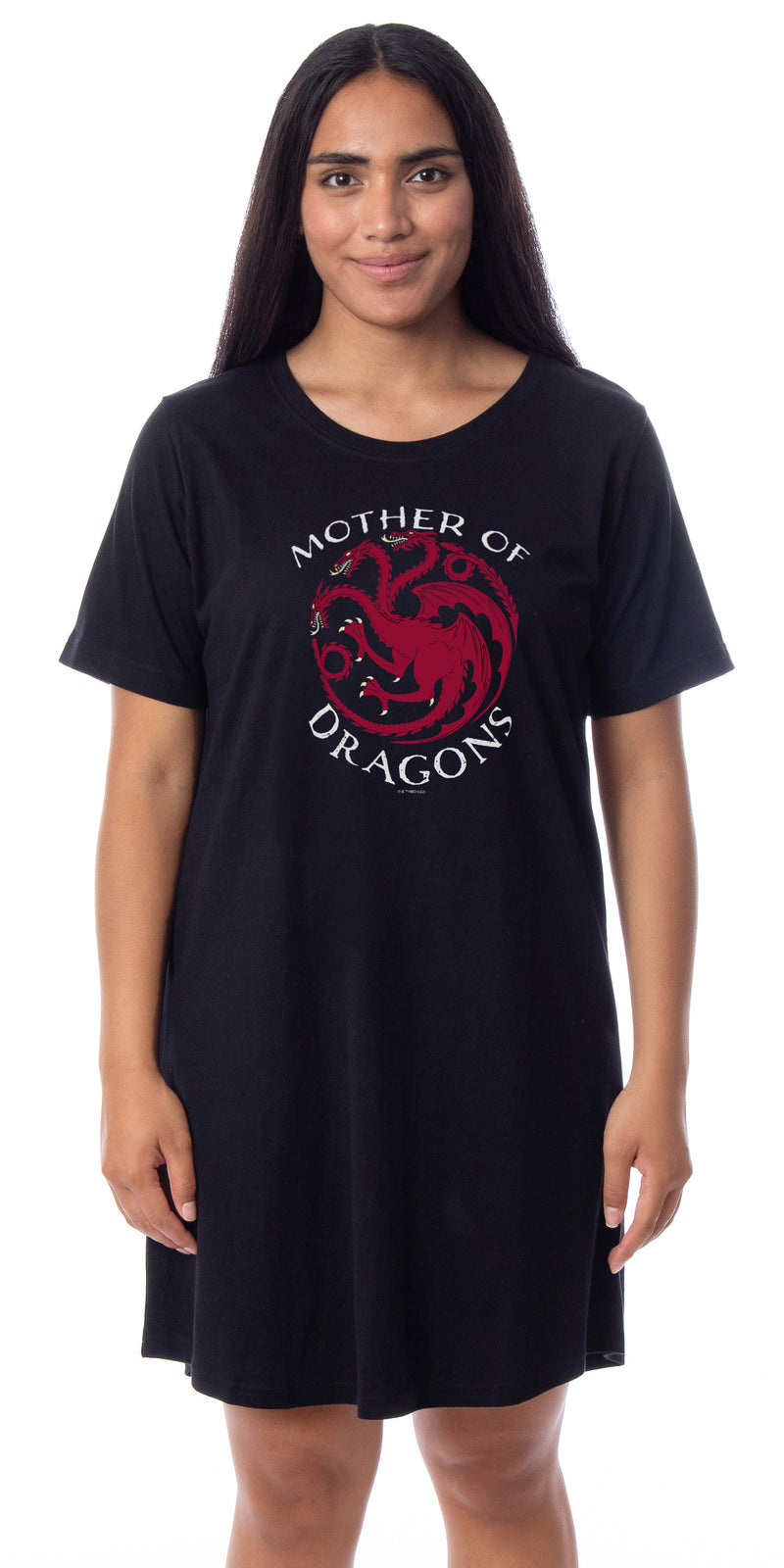 Game Of Thrones Women's Mother Of Dragons Nightgown Sleep Pajama Shirt