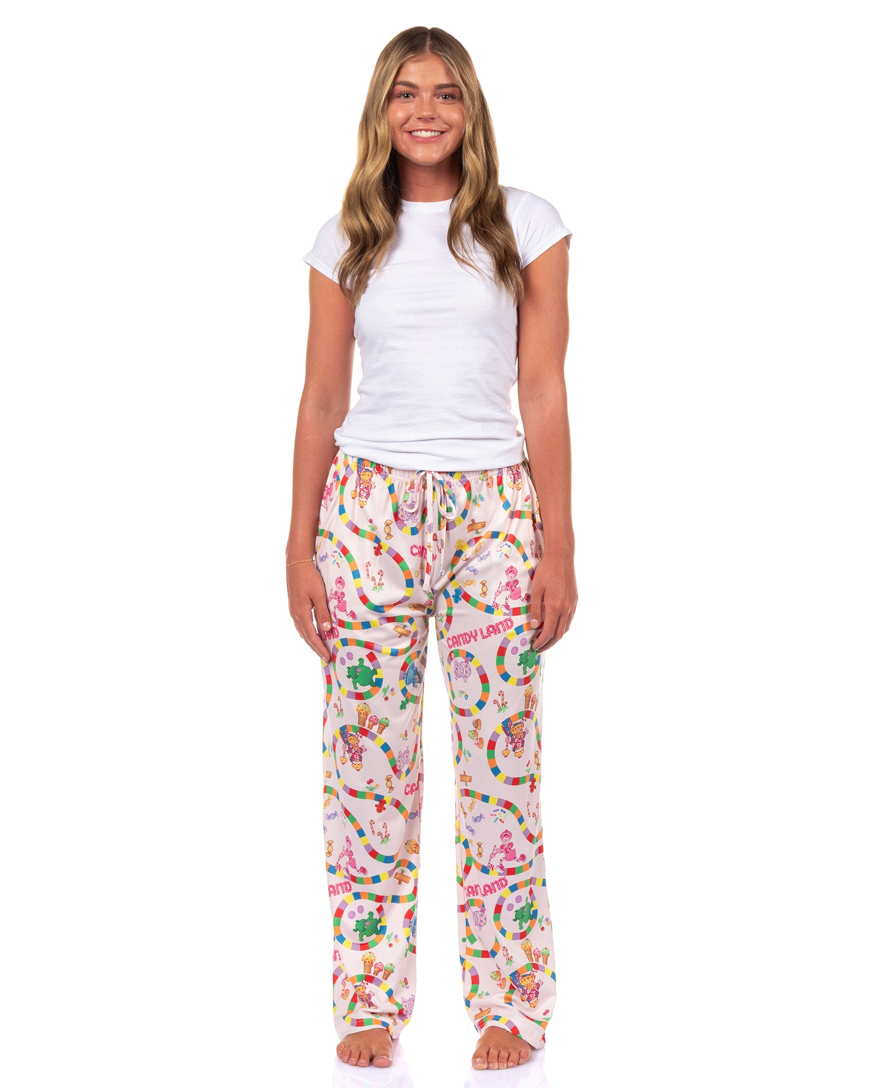 Candy Land Game Pajama Pants Women's AOP Board Game Adult Lounge Bottoms