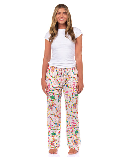 Candy Land Game Pajama Pants Women's AOP Board Game Adult Lounge Bottoms