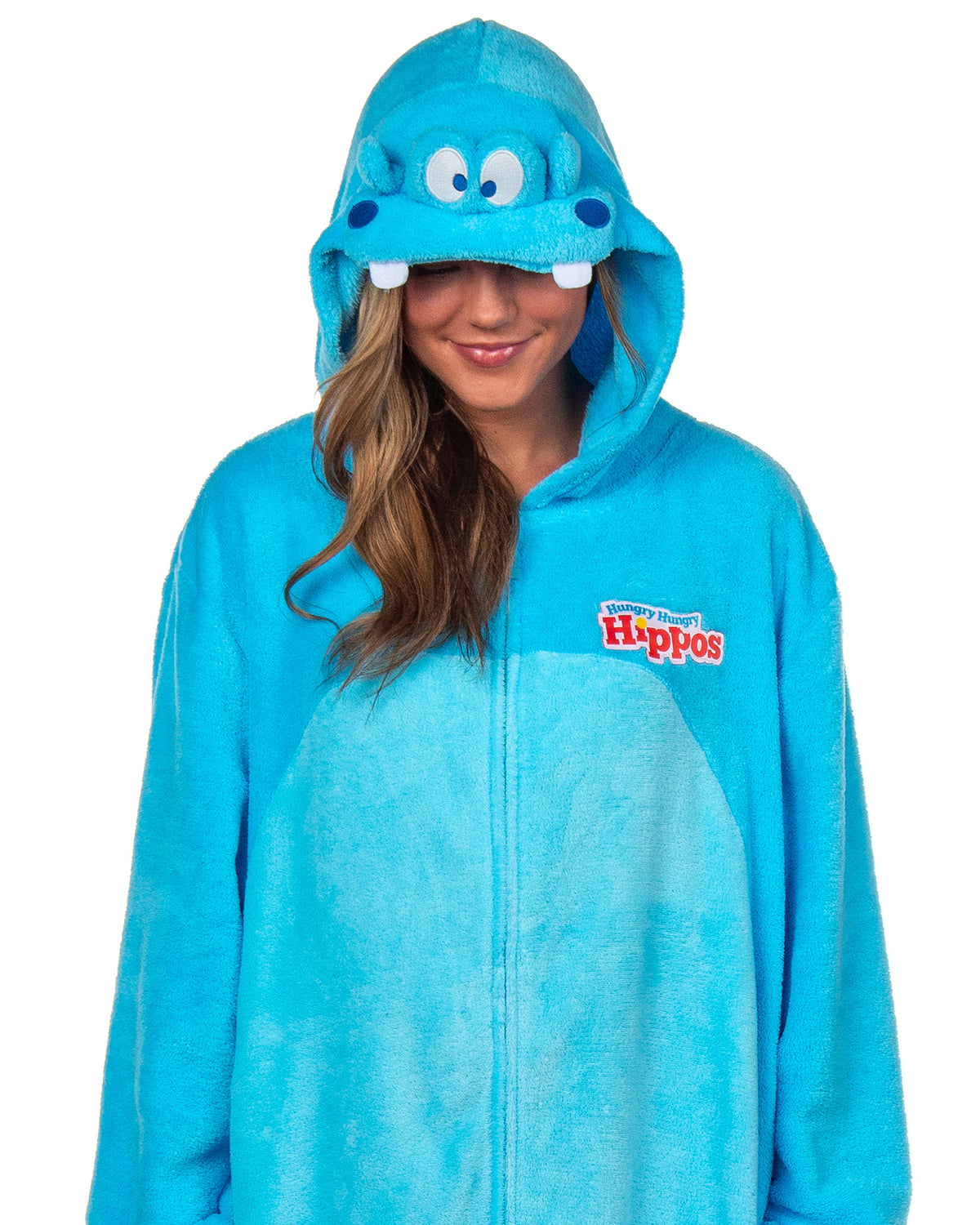 Hungry Hungry Hippos Kigurumi Costume Union Suit Fleece Mens' Pajama Outfit