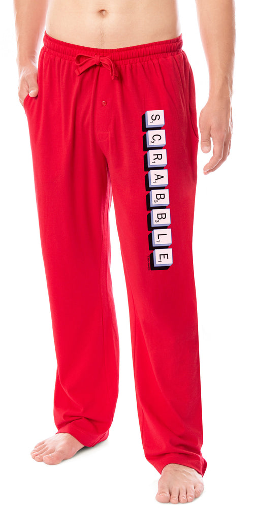 Scrabble Mens' Family Game Night Tile Design Sleep Pajama Lounge Pants