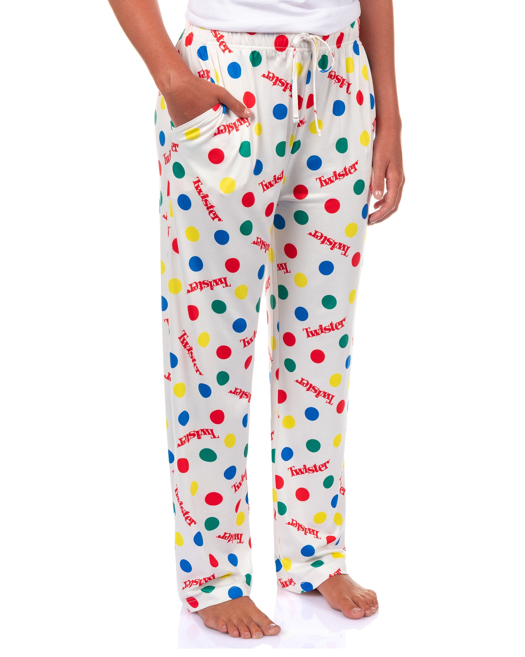 Twister Board Game Pajama Pants Women's Party Game Design Lounge Bottoms