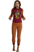 Harry Potter Hogwart's House Crest Tight Fit Adult Cotton Women's Pajama Set