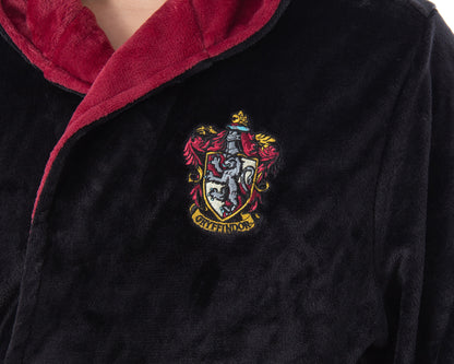 Harry Potter Adult Fleece Plush Hooded Robe - Big and Tall