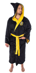 Harry Potter Adult Fleece Plush Hooded Robe - Gryffindor, Slytherin, Ravenclaw, Hufflepuff, Hogwarts