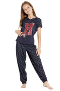 Harry Potter Girls' H Is For Harry Gryffindor Athletic Shirt And Pants 2 PC Pajama Set (X-Large)