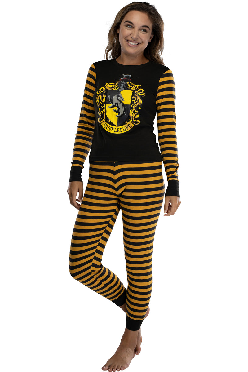 Harry Potter Hogwart's House Crest Tight Fit Adult Cotton Women's Pajama Set