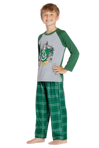 Harry Potter Boys' Raglan Shirt And Plaid Pajama Pants Set