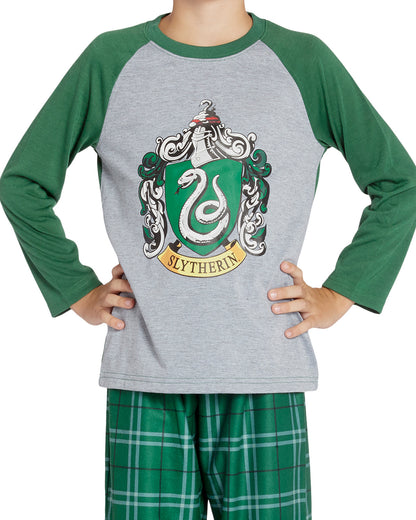 Harry Potter Boys' Raglan Shirt And Plaid Pajama Pants Set