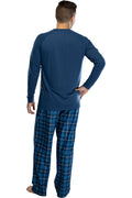 Harry Potter Adult Men's Raglan Shirt And Plaid Pants Pajama Set -Gryffindor, Ravenclaw, Slytherin, Hufflepuff