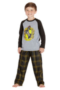 Harry Potter Pajamas Little And Big Boys' Raglan Shirt And Pants Sleepwear Set- (Gryffindor, Large, 10/12)