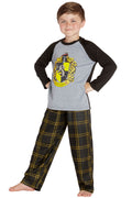 Harry Potter Pajamas Little And Big Boys' Raglan Shirt And Pants Sleepwear Set- (Gryffindor, Large, 10/12)