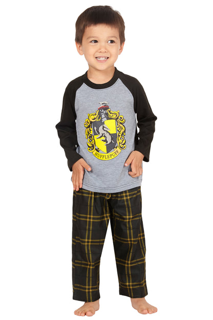 Harry Potter Boys' Raglan Shirt And Plaid Pajama Pants Set