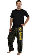 Harry Potter Adult Mens' House Crest Plaid Pajama Pants - All 4 Houses Gryffindor, Ravenclaw, Slytherin, Hufflepuff