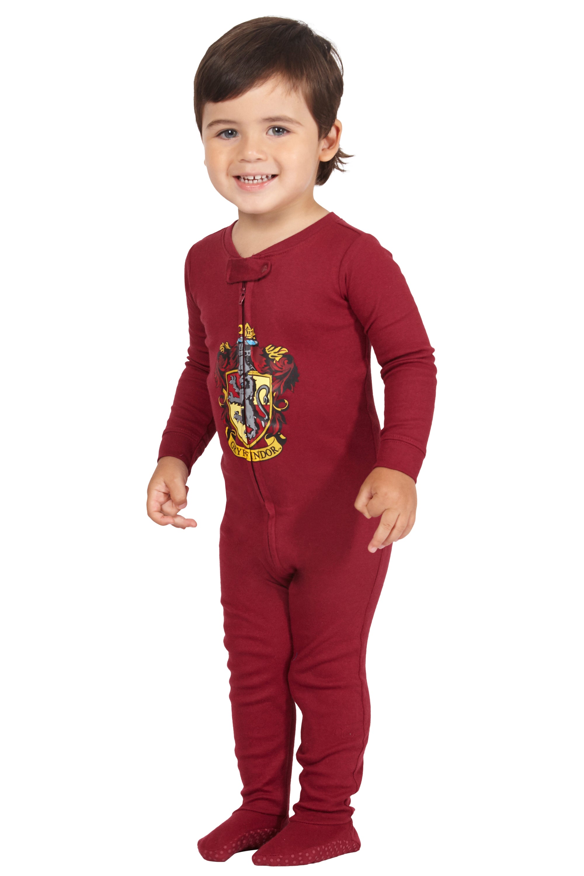 Intimo Baby Pajamas Set Footed Jammies Beanie Hogwarts House Gryffindor