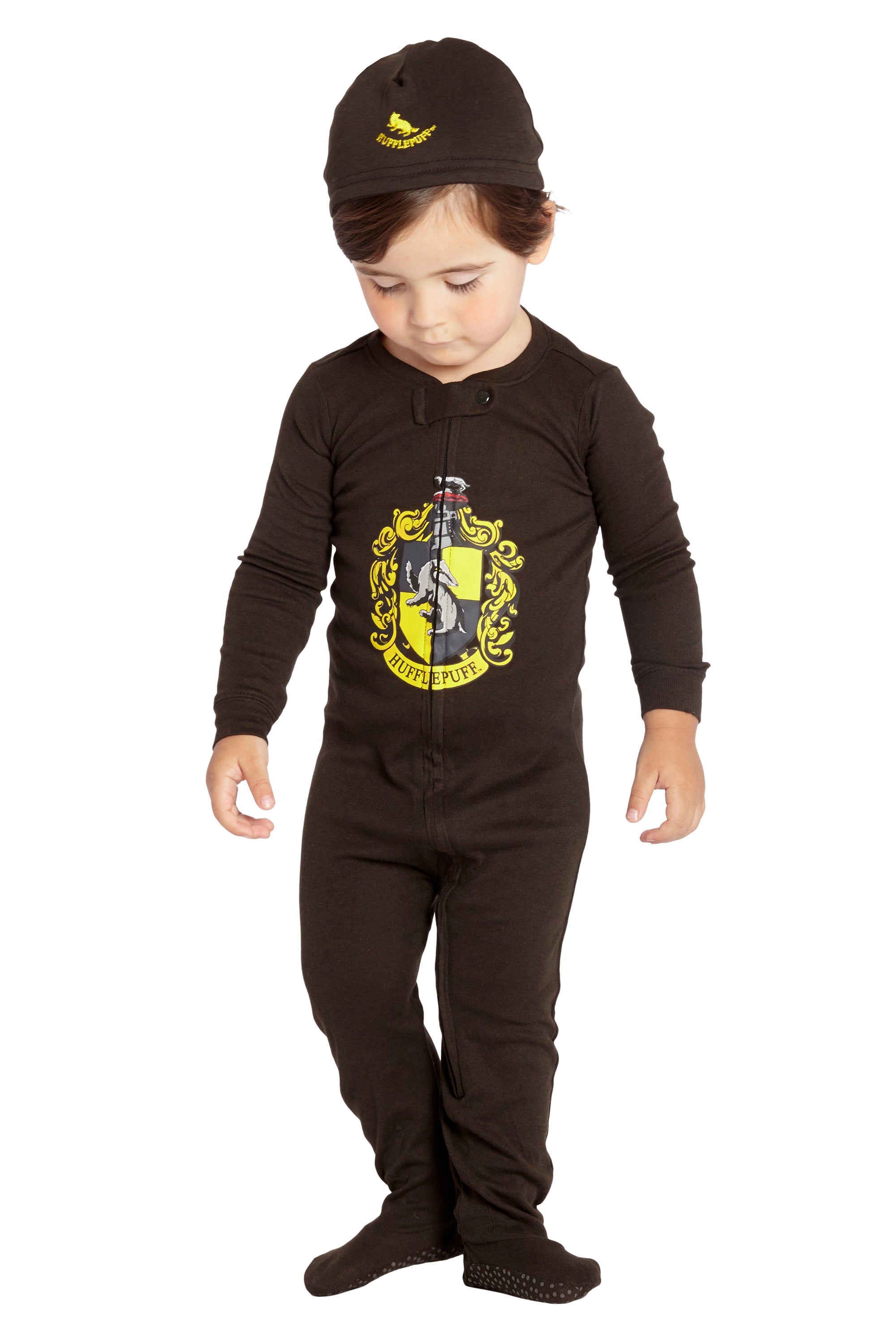 Intimo Baby Pajamas Set Footed Jammies Beanie Hogwarts House Gryffindor