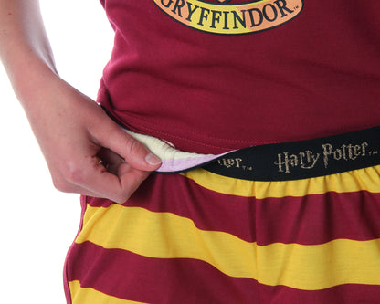 Harry Potter Women's Hogwarts House Crest Racerback Tank and Shorts Pajama Lounge Set