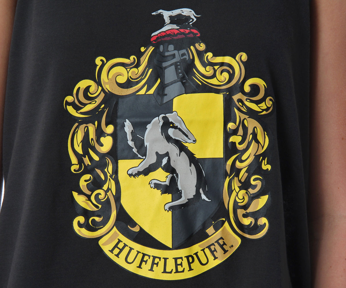 Harry Potter Women's Hogwarts House Crest Racerback Tank and Shorts Pajama Lounge Set
