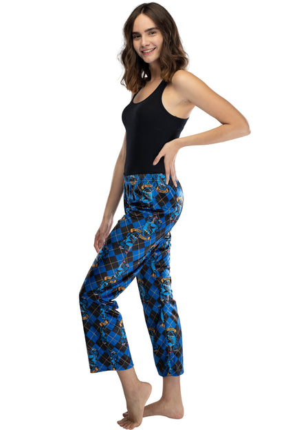 Harry Potter Juniors Hogwarts Houses Crest Cropped Lounge Pants Pajamas