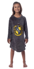 Harry Potter Girls' Hogwarts Crest Raglan Pajama Nightgown-All Houses