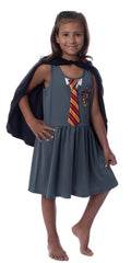 Harry Potter Girls' Gryffindor House Costume Nightgown Pajama Dress