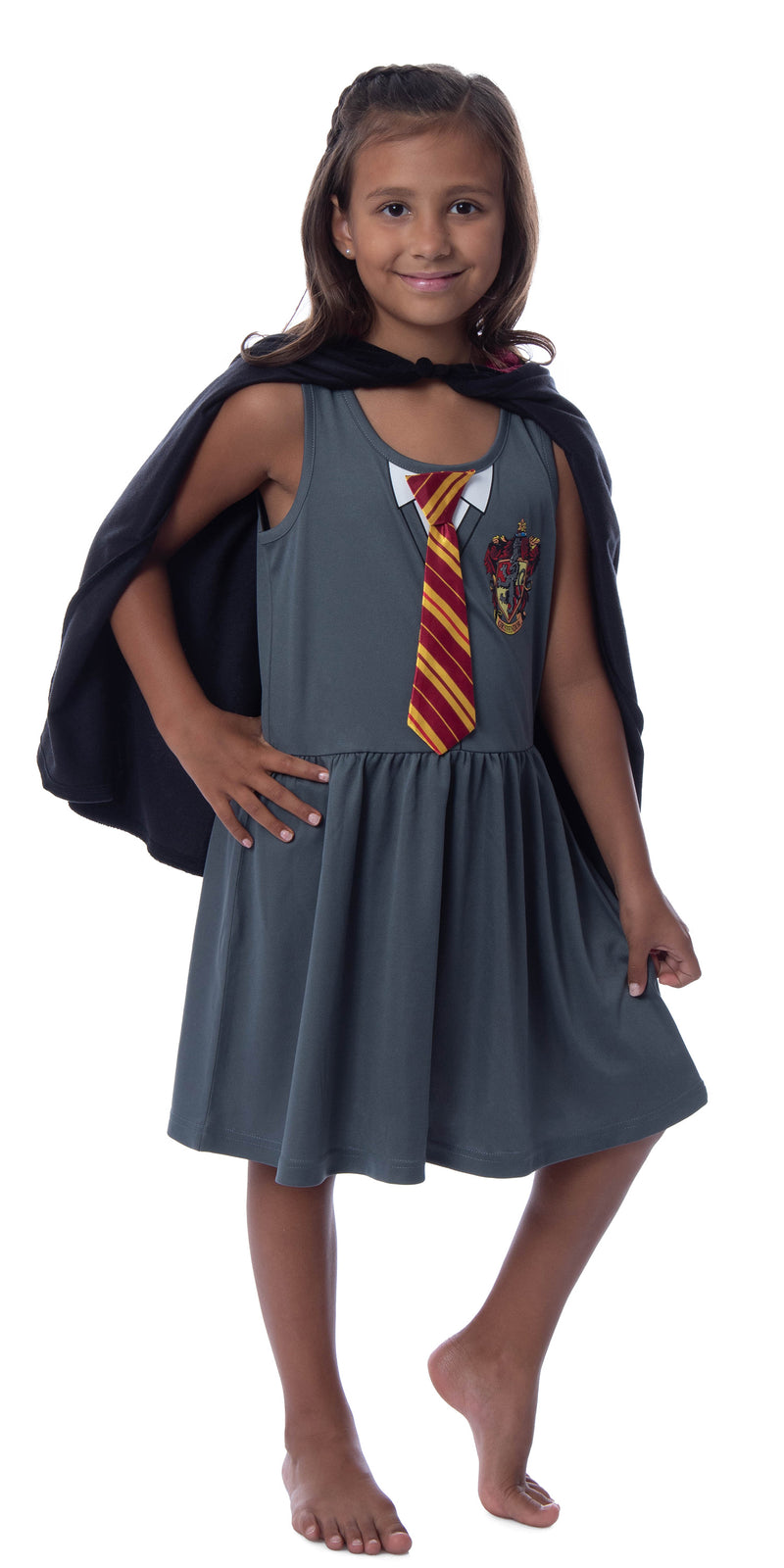 Harry Potter Girls' Gryffindor House Costume Nightgown Pajama Dress