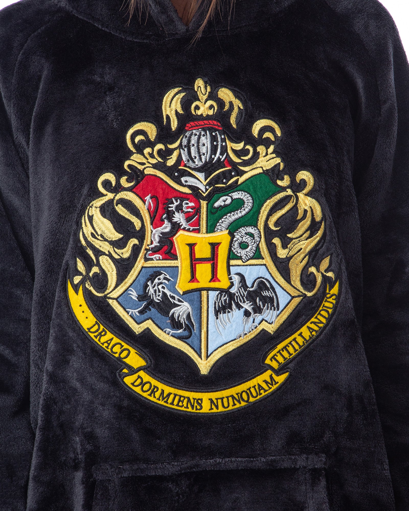 Harry Potter Womens' Hogwarts Crest Tie Dye Lounge Hooded Jogger