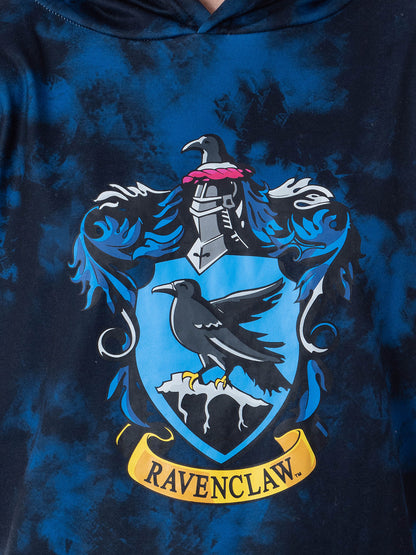 Harry Potter Womens' Hogwarts Houses Tie Dye Cropped Hooded Jogger Set
