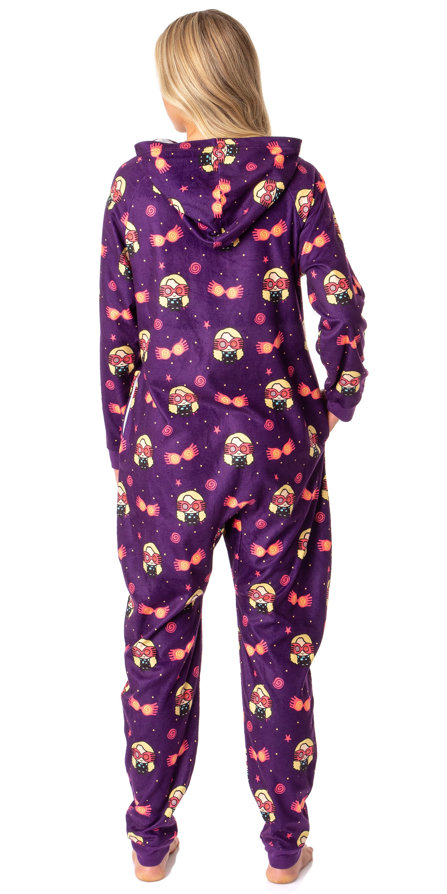 Harry Potter Womens' Luna Lovegood Chibi Footless Sleep Union Suit