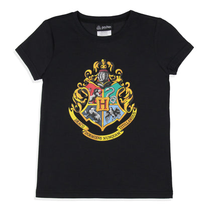 Harry Potter Girls' Wizarding World Hogwarts Crest Sleep Pajama Set Shorts