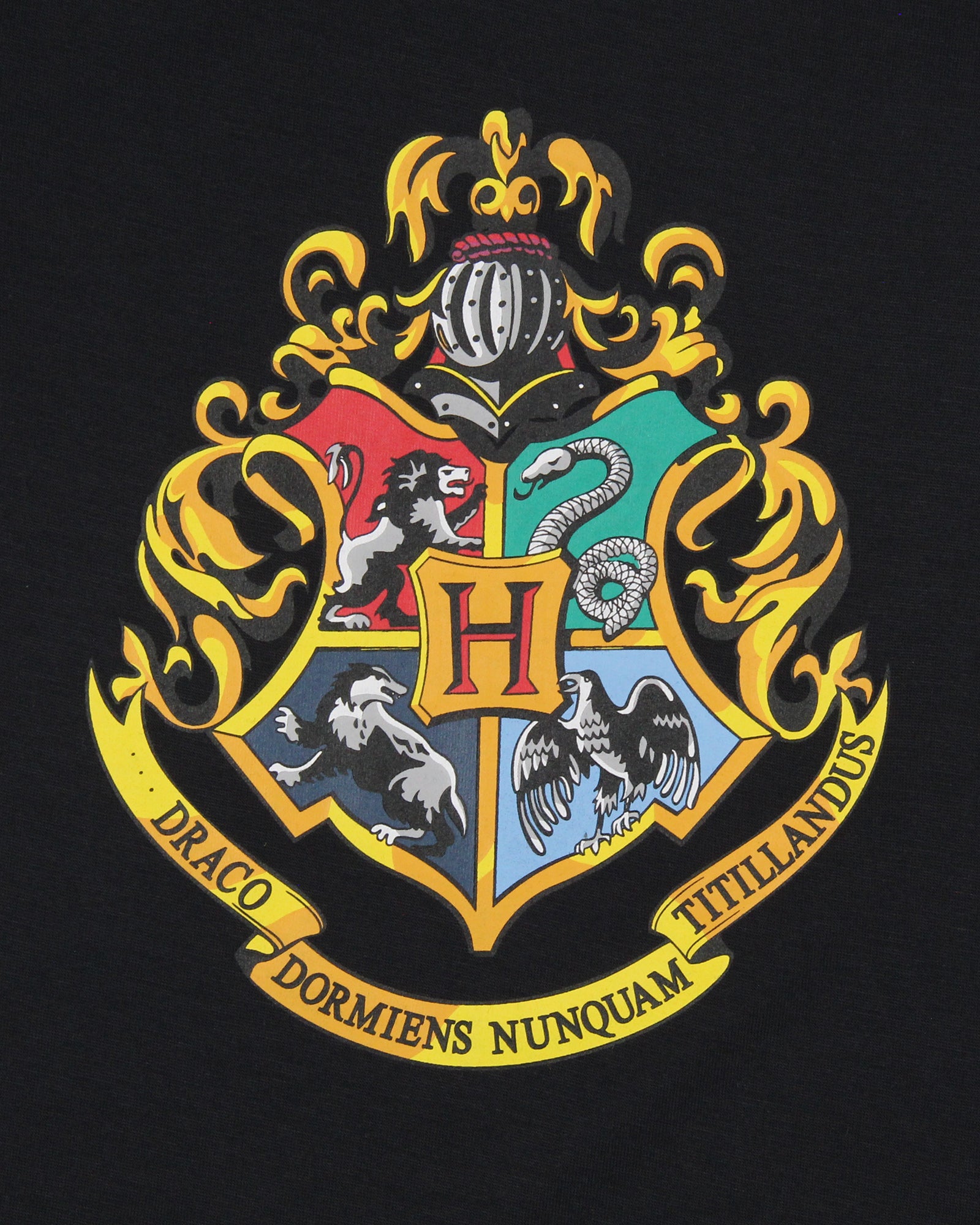 Harry Potter Girls Wizarding World Hogwarts Crest Sleep Pajama Set Shorts(18/20)