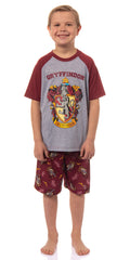 Harry Potter Boys' Hogwarts All Houses Sleep Pajama Set Shorts