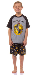 Harry Potter Boys' Hogwarts All Houses Sleep Pajama Set Shorts