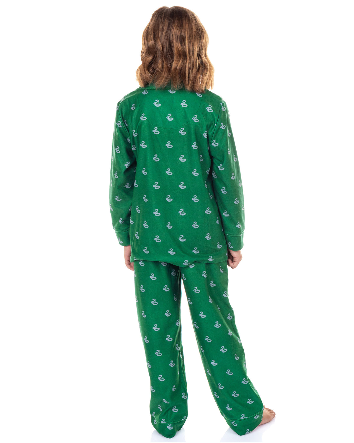 Harry Potter Pajamas Girl's Houses Coat Front Sleep Set