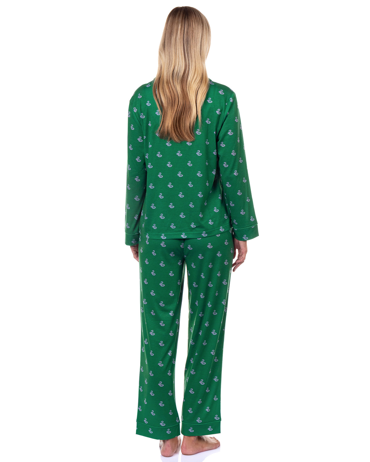 Harry Potter Pajamas Women's Hogwarts Coat Front Sleep Set