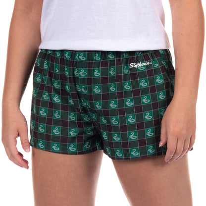 Harry Potter Pajama Micro Shorts Women's Hogwarts All Houses Lounge Bottoms