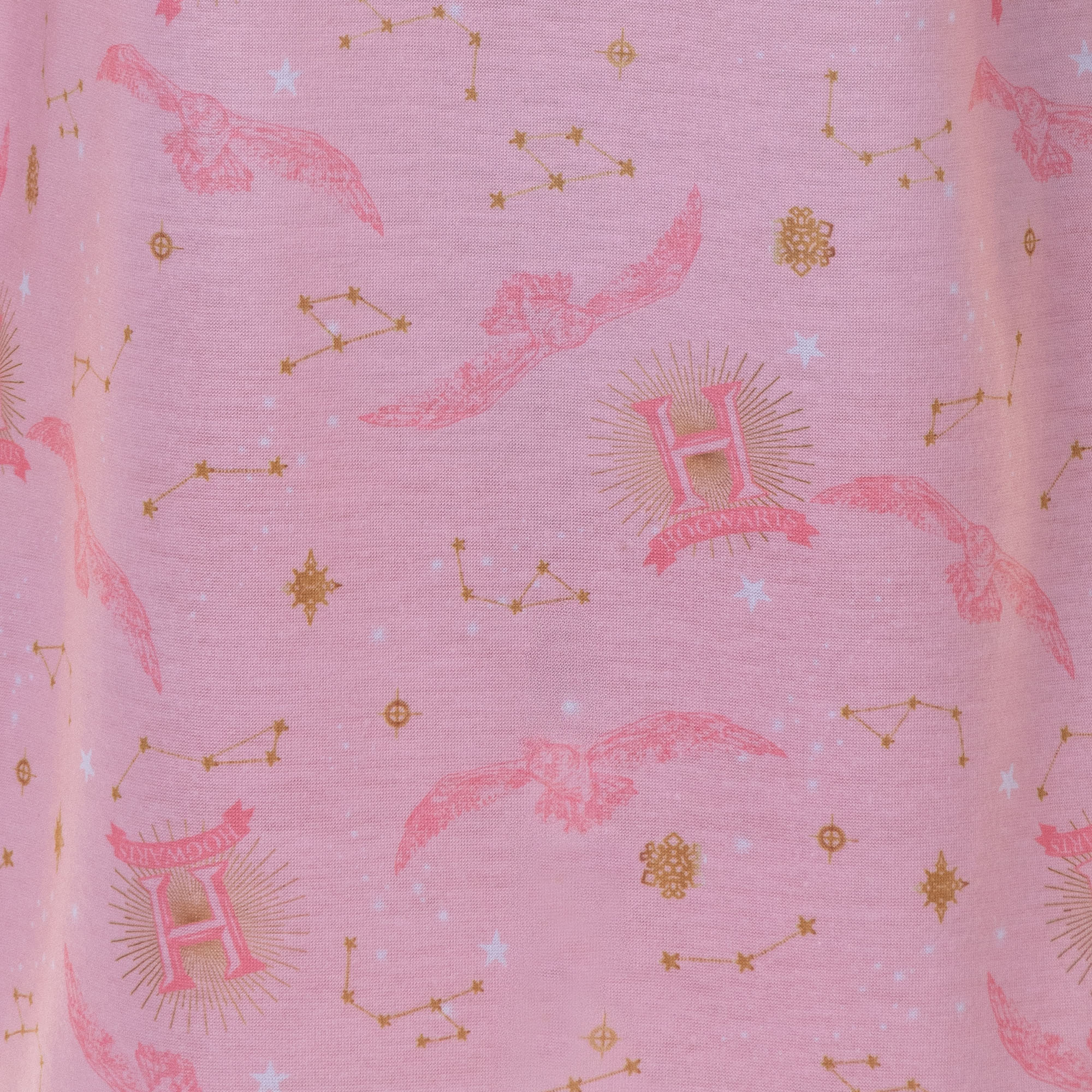 Harry Potter Pajamas Girls' Hogwarts Star Burst S/S Raglan Nightgown