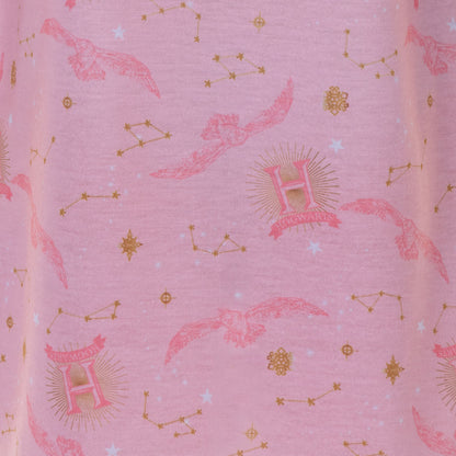 Harry Potter Pajamas Girls' Hogwarts Star Burst S/S Raglan Nightgown (10/12)