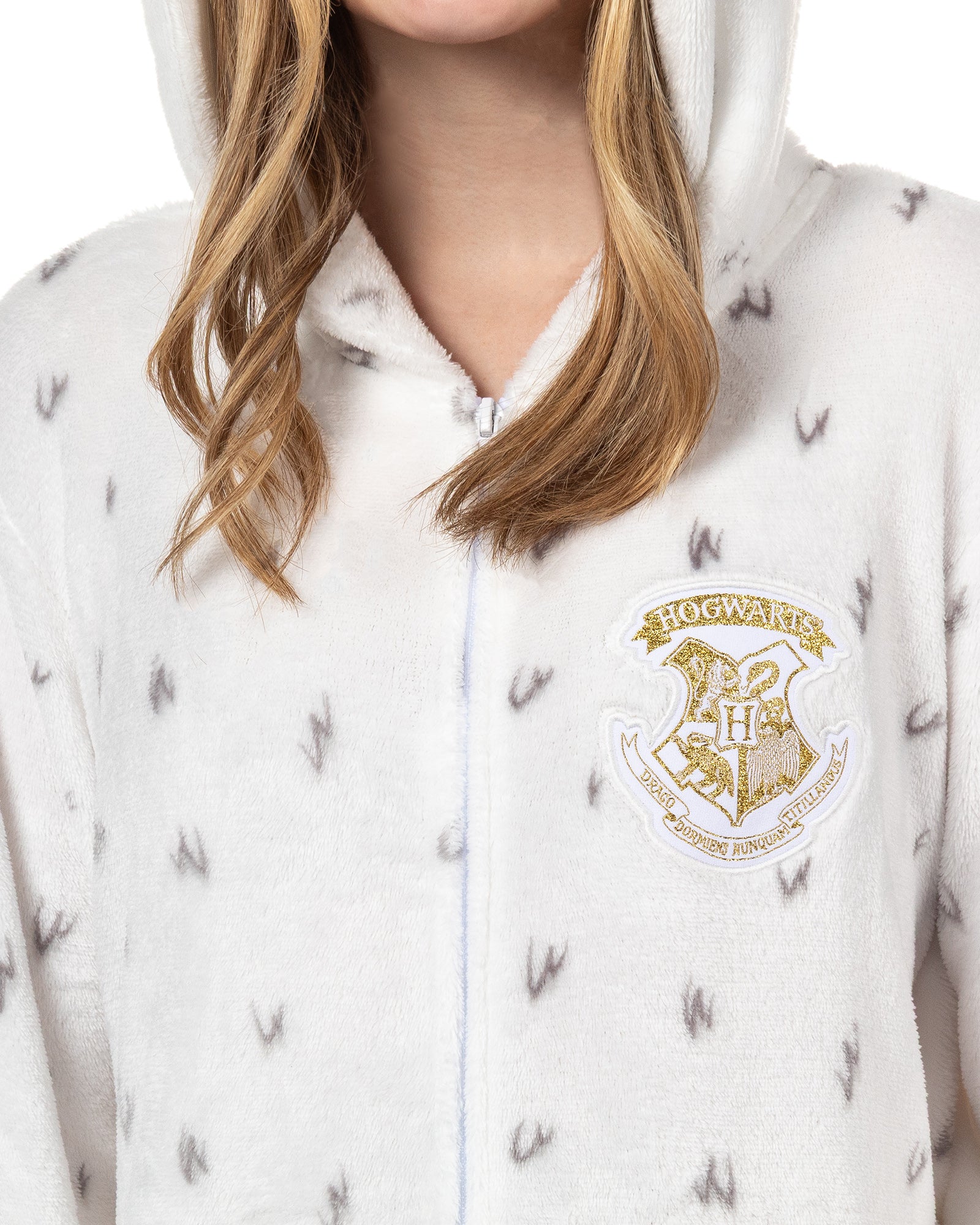 Harry Potter Union Suit Girls' Hedwig Kigurumi One Piece Pajamas (14/16)