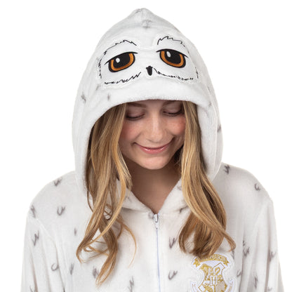 Harry Potter Union Suit Girls' Hedwig Kigurumi One Piece Pajamas (7/8)