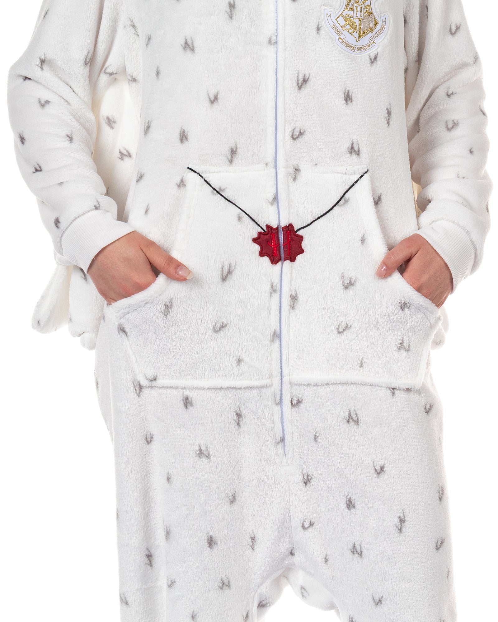 Harry Potter Union Suit Girls' Hedwig Kigurumi One Piece Pajamas (7/8)