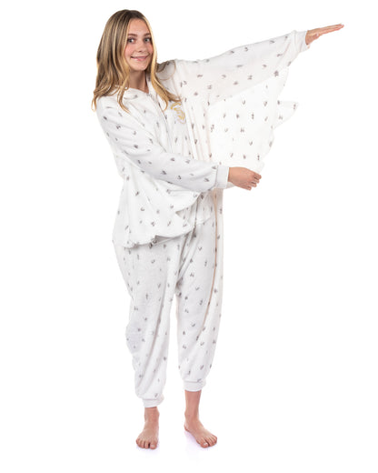 Harry Potter Union Suit Girls' Hedwig Kigurumi One Piece Pajamas (7/8)