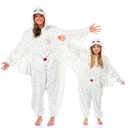 Harry Potter Union Suit Girls' Hedwig Kigurumi One Piece Pajamas (7/8)